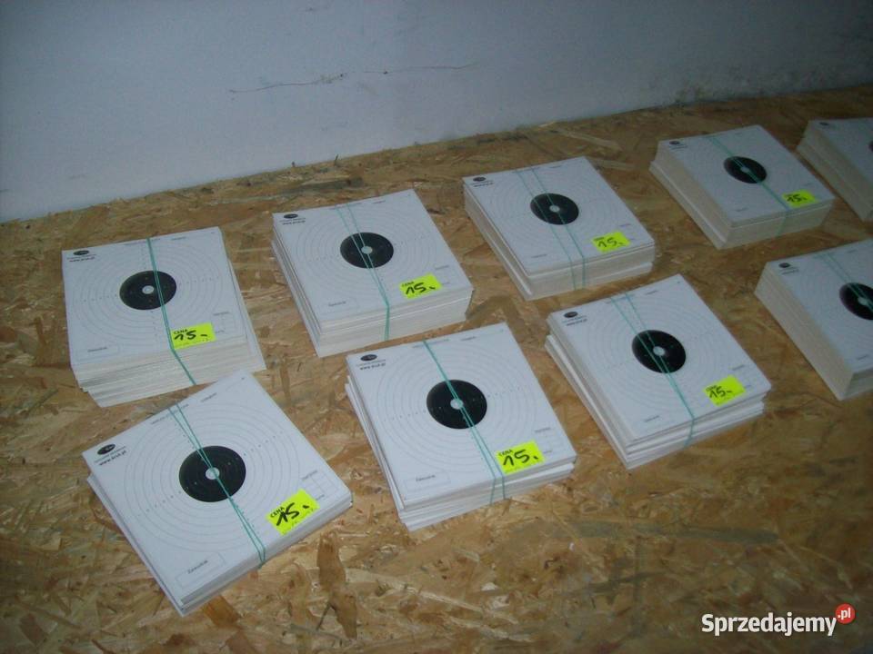 Tarcze strzeleckie sportowe 14x14 100 sztuk Głogowa