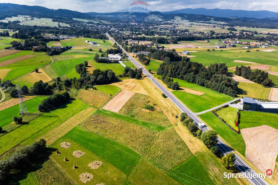 Działka produkcyjnousługowa w Rabie Wyżnej