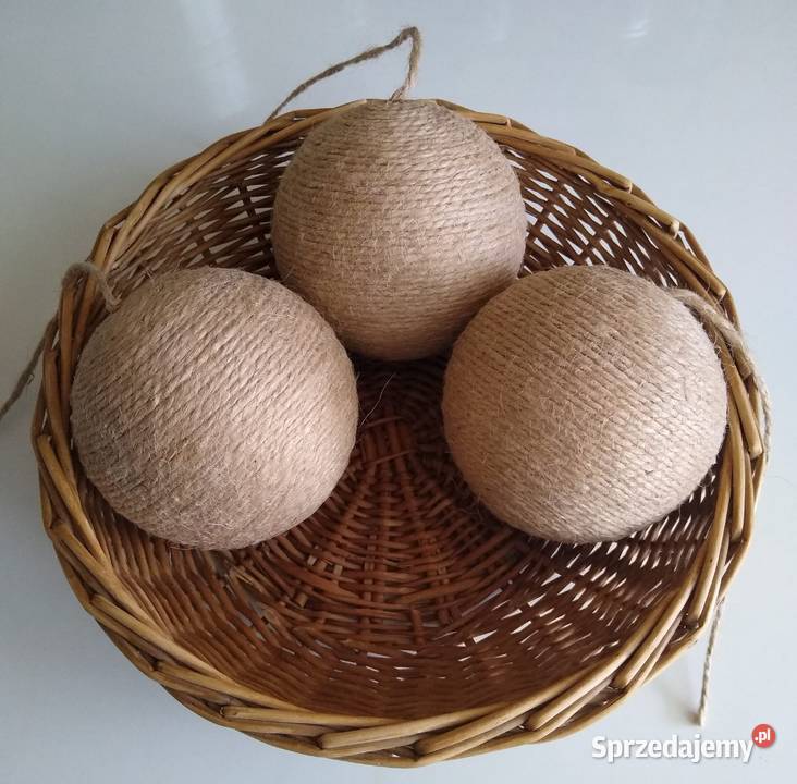 Kulka Kula Bombka Styropianowa Ozdoba Baza Juta