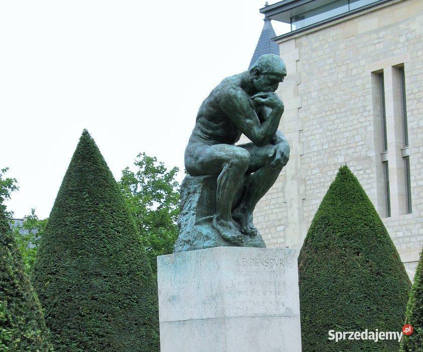 Myśliciel H185 Rzeźba figura z brązu najbardziej Szczecin