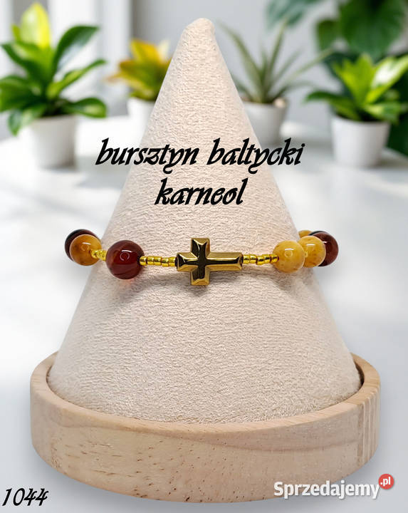 Bransoletka dziesiątka różańca BURSZTYN bałtycki Warszawa