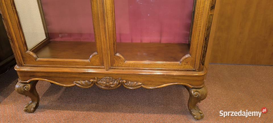 Stylowa Witryna Antyk Drewno Szkło Darłowo