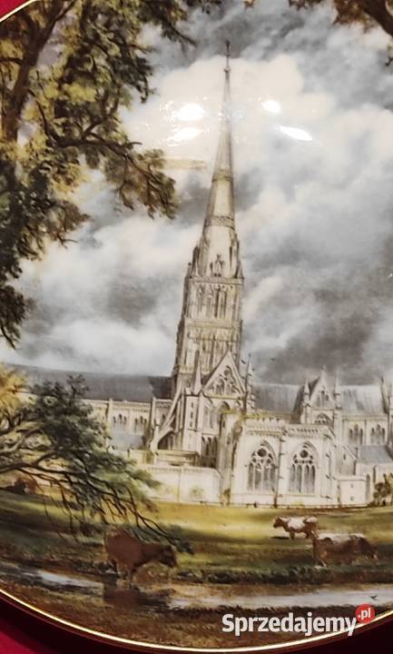 Piękna zabytkowa kolekcjonerska patera Katedra w Pabianice sprzedam