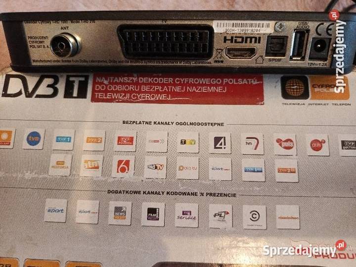 Dekoder Polsatu naziemnej telewizji cyfrowej thd Tychy