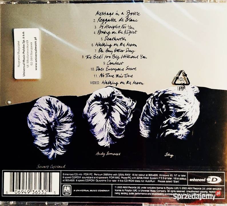 Kultowy Album CD THE POLICEAlbum Reggatta De Warszawa