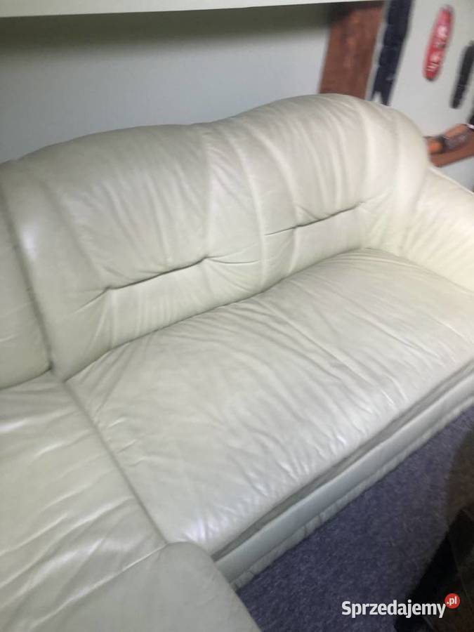 Zestaw Wypoczynkowy Skórzany Narożnik Fotel Kalwaria Zebrzydowska