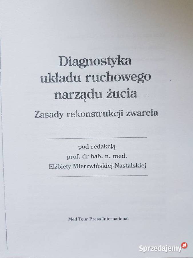 diagnostyka układu ruchowego narządu żucia Kielce sprzedam