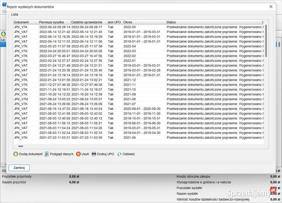 Księga przychodów i rozchodów brutto Oprogramowanie Łódź
