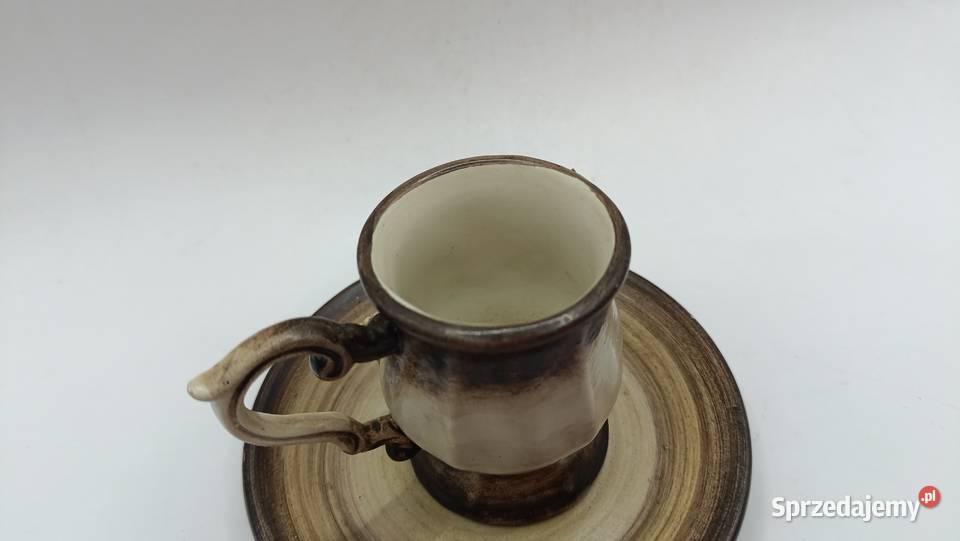 Mini filiżanka i spodek porcelana włoska Porcelana i szkło lubelskie sprzedam