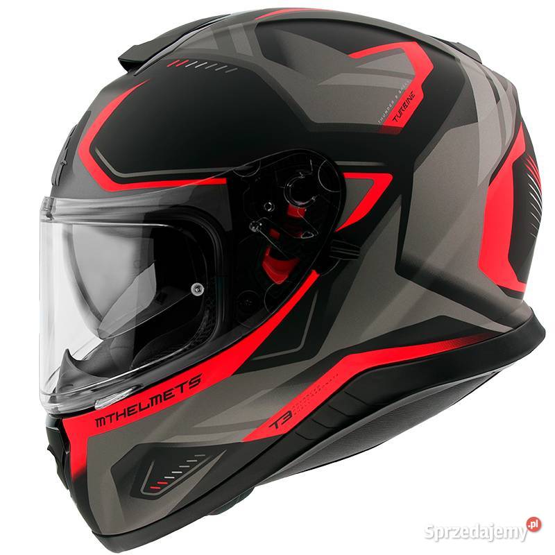 KASK THUNDER 3 SV Mat Turbine Red 2 Szybka Tęcza Mrągowo