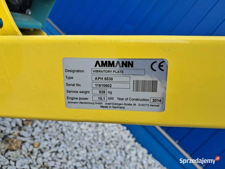 Zagęszczarka AMMANN APH 6530 14r 539 Wacker dpu Sułów