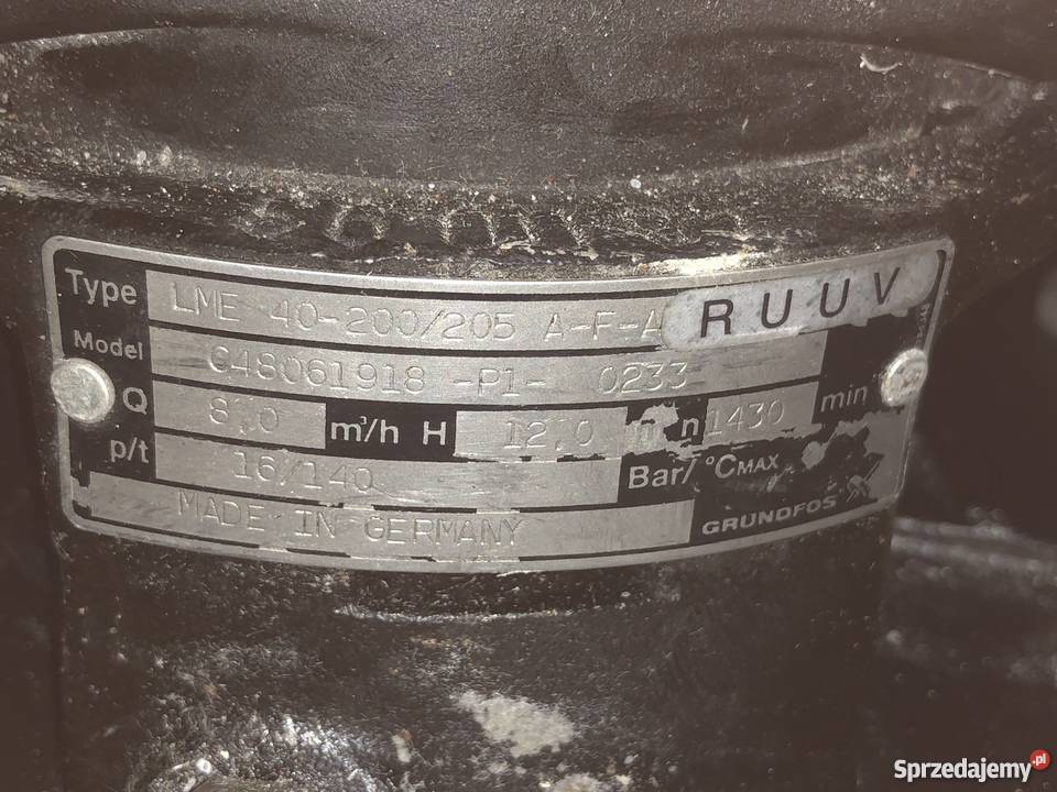 Pompa GRUNDFOS LME 40200205 AFARUUV 8m3h H12m Hydraulika i armatura Nowy Tomyśl
