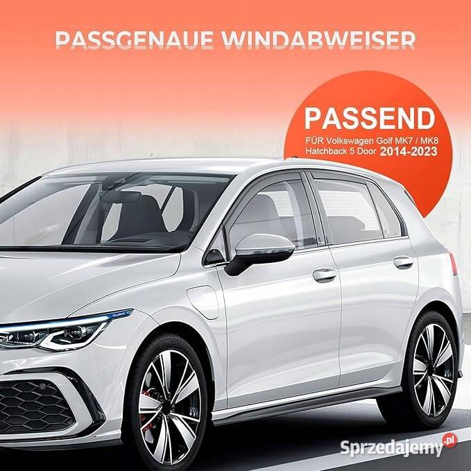 Deflektor przeciwwiatrowy czarny kompatybilny z