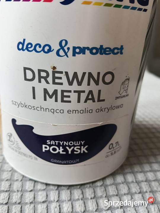 Farba do drewna i metalu granatowy07l Dębica