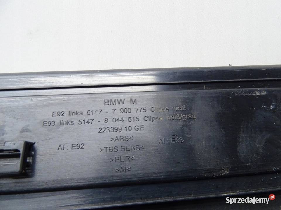 LISTWA LISTWY NAKŁADKI PROGOWE LEWA PRAWA