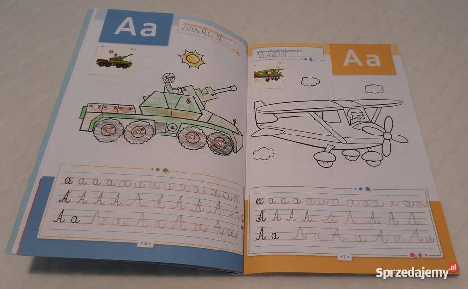 Pisanie literek z Pojazdami Greg Kolorowanki ISBN 9788375179668 śląskie Czeladź