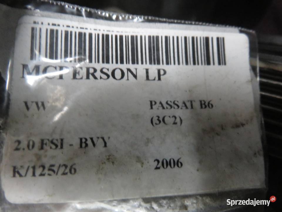 MCPERSON LEWY PRZEDNI VW PASSAT B6 20 FSI