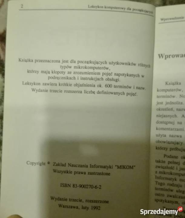 WITOLD SIKORSKI 3 książeki komputer dos terminy Warszawa