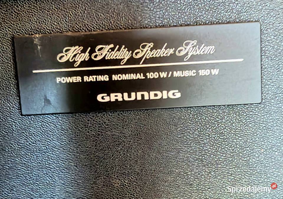 Kolumny Grundig box 1600 a 100150 Wat 4ohm Kadzidło