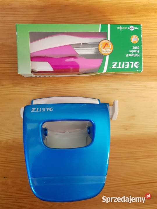 Dziurkacz Metalowy zszywacz Leitz niebieski sprzedam