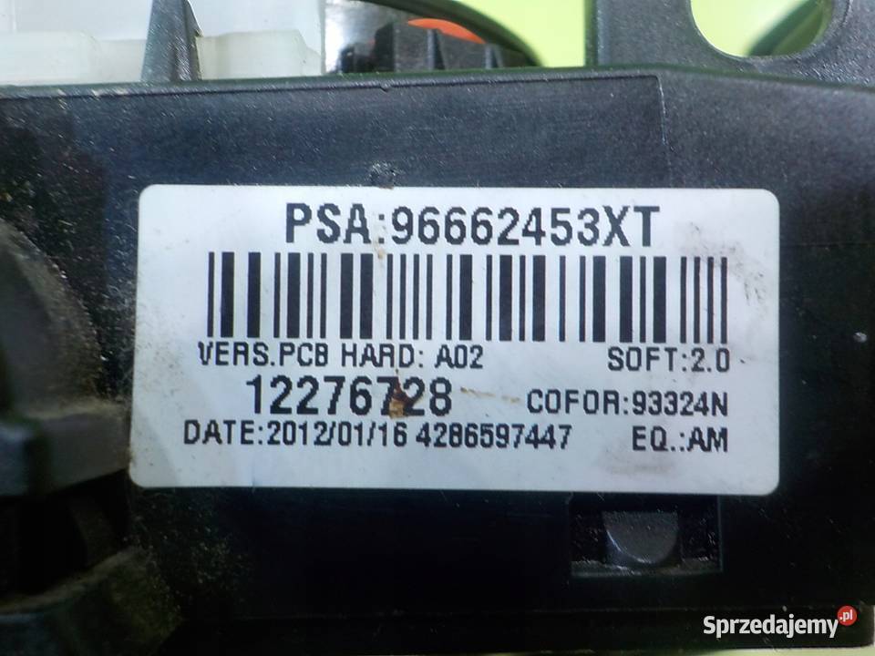 CITROEN BERLINGO II III 16 EHDI 12r VAN Panele sterowania, przełączniki Suków sprzedam