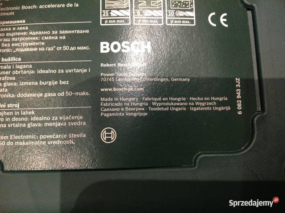 Wiertarka Udarowa BOSCH PSB 500 RE Walizka Nowa lubuskie Nowa Sól