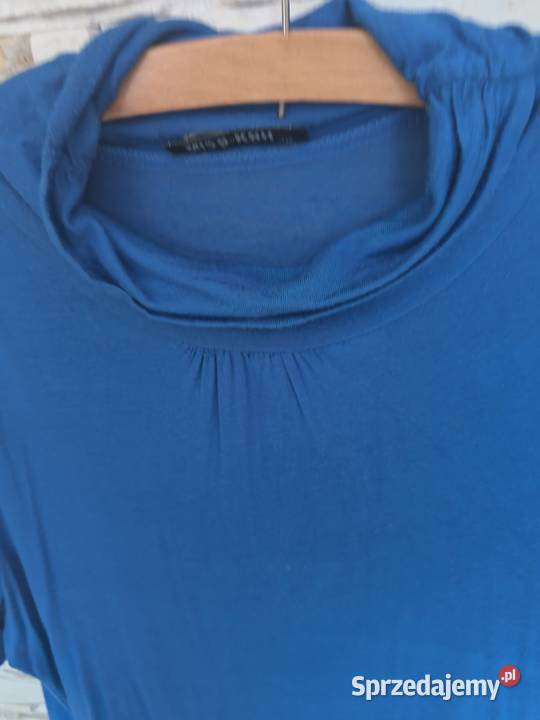 Bluzka chabrowa z golfikiem