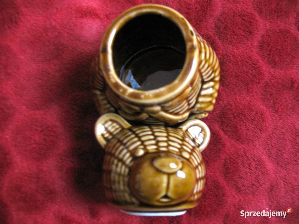 Pojemnik na miód ceramika 125 x 8 x 7 Miś brązowy sprzedam