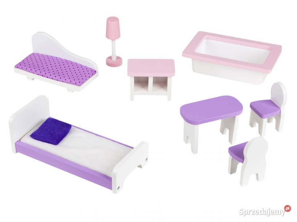 Drewniany wysoki domek lalek Rezydencja Jagodowa Bielsk Podlaski