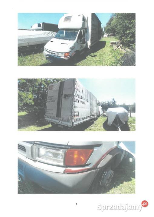 Syndyk sprzeda samochód ciężarowy Iveco Daily wielkopolskie Konin sprzedam
