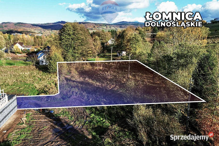 Górska działka pod wymarzony dom dolnośląskie Łomnica