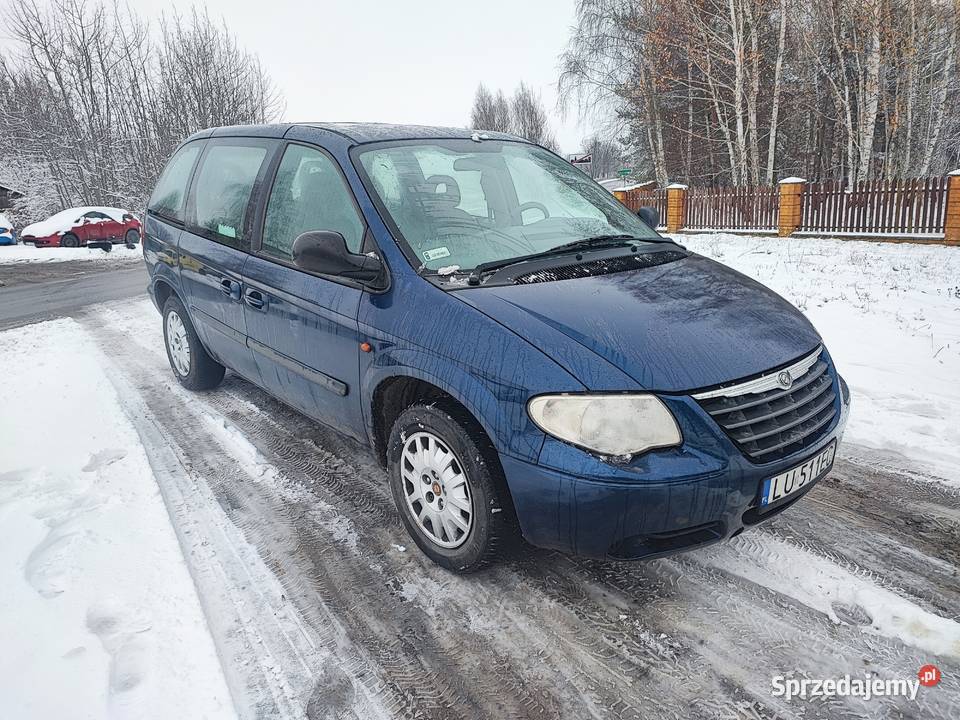 Chrysler Voyager 24 LPG 6osobowy granatowy lubelskie Lubartów sprzedam