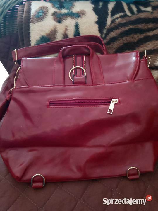 Torebka damska skórzana może być też jako plecak Sandomierz sprzedam