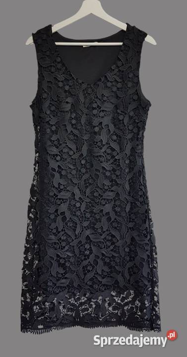 Damska elegancka sukienka czarna na ramiączkach Ołówkowa  Spódnice i sukienki Chrzanów