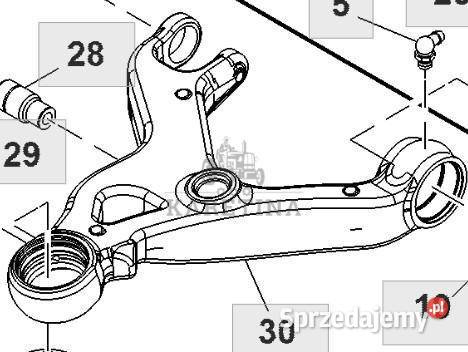 John Deere 8120 8220 8320 Wahacz Dolny Prawy Pozostałe wielkopolskie