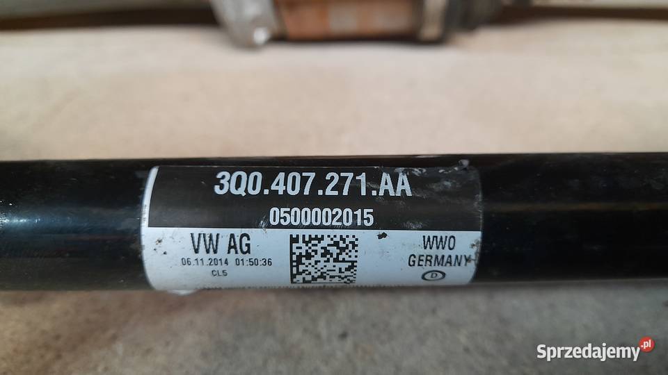 PÓŁOŚ LEWA VW SEAT SKODA TSI 3Q0407271AA Zawieszenie i układ kierowniczy sprzedam