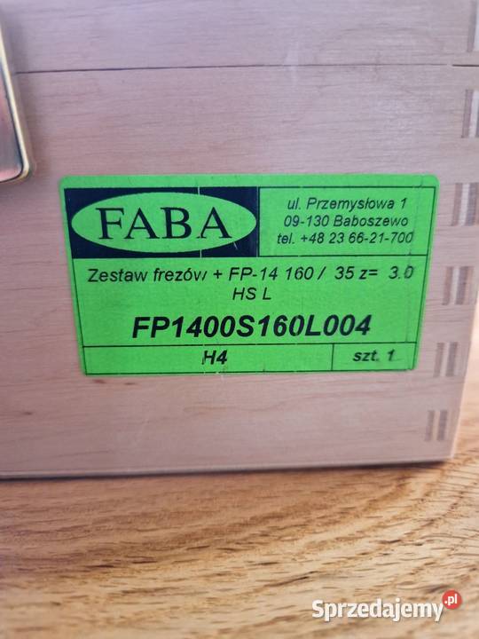 Zestaw frezów nasadzanych profilowych do poręczy śląskie Wierzchowisko