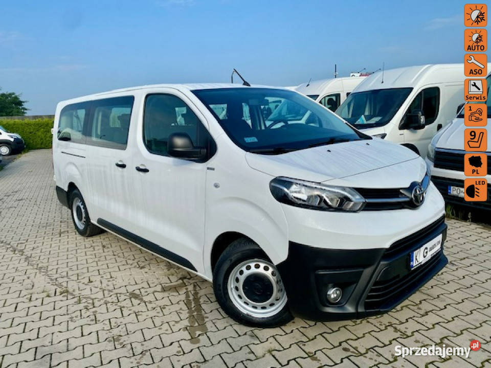 Toyota ProAce SALON PL / L2H1 - Długi / 9 osób / 2 x KLIMA PRZÓD + TYŁ / G…