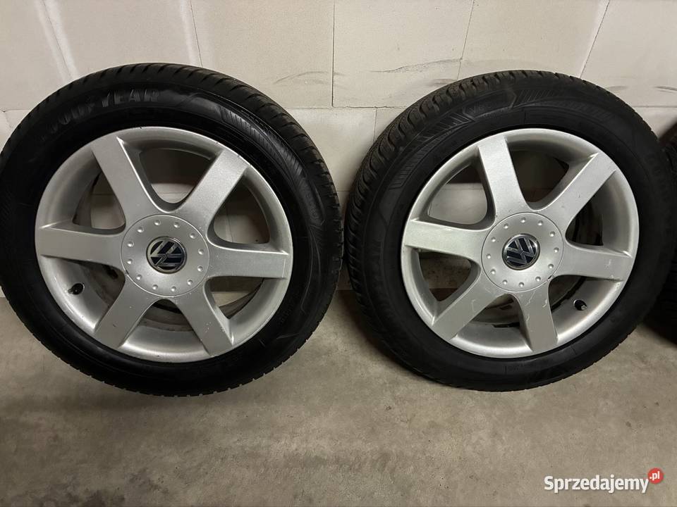 Felgi OEM VW 16 5x112 Goodyear Vector 4Seasons Piastów