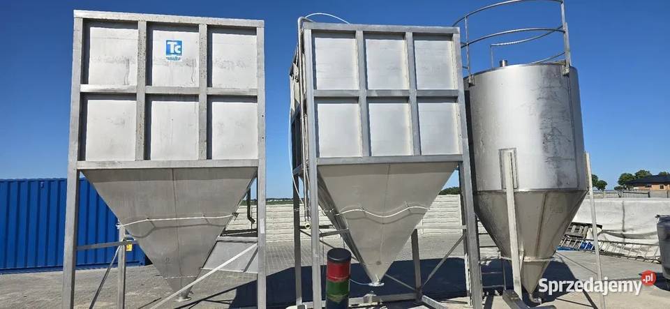 zbiornik zasypowy silos magazynowy lej Wojnowice