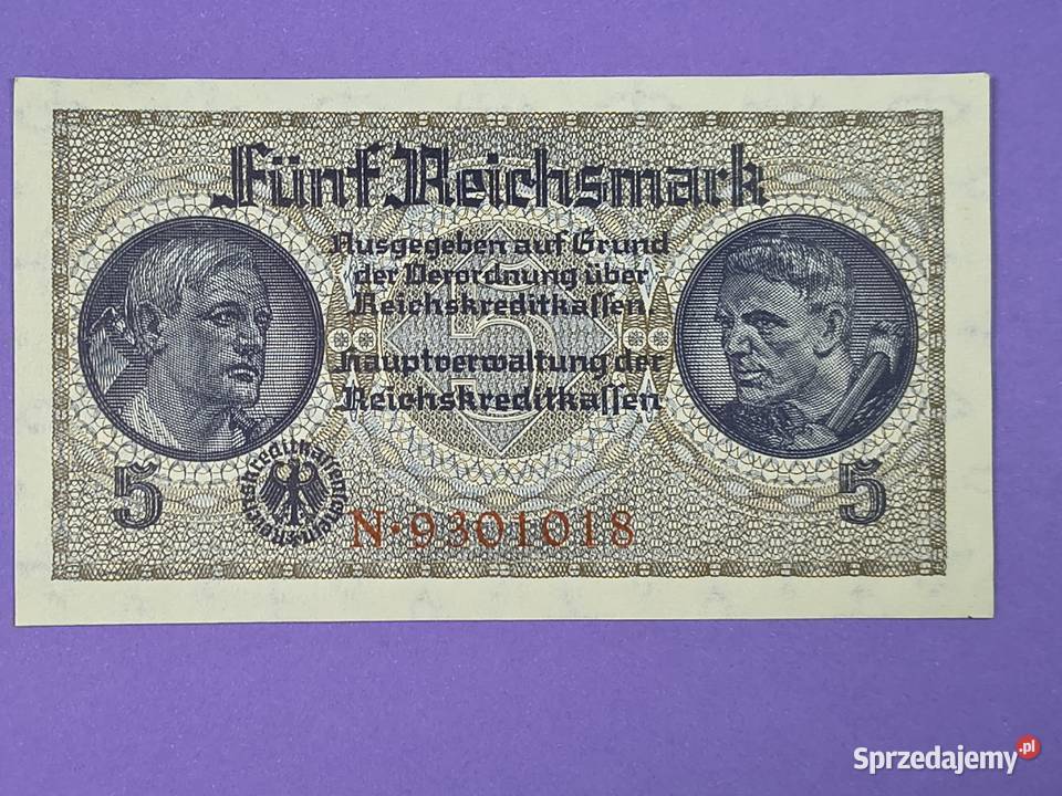 5 Reichsmark Niemiecka III Rzesza Numizmatyka Rzeszów