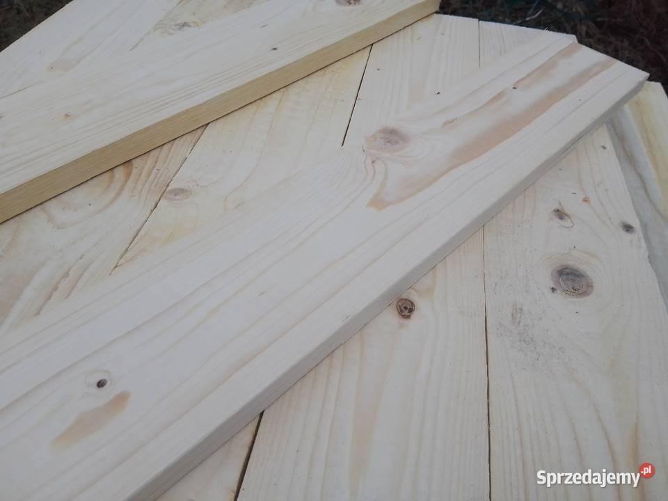 Naturalne drewniane deski heblowane świerk Łódź