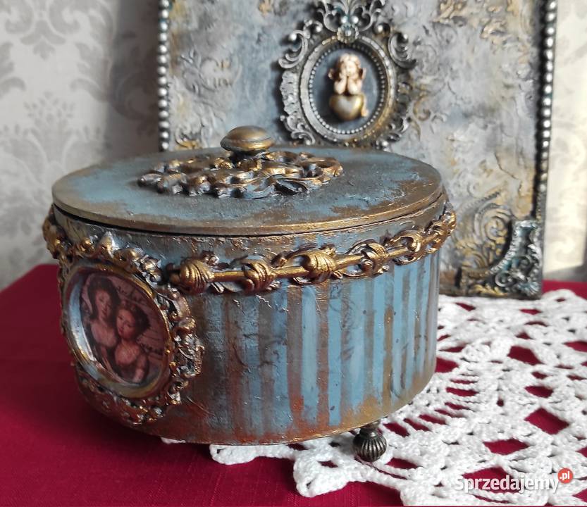 Szkatułka na biżuterię Styl retro Prezent podkarpackie Stalowa Wola