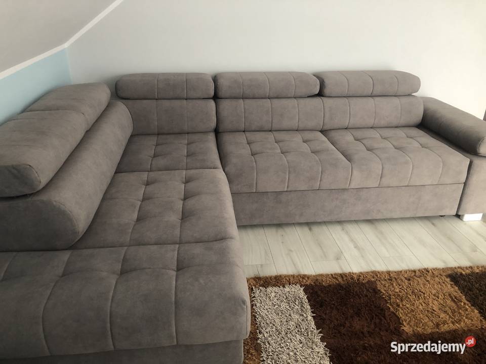 Narożnik szary nowy sprzedam Wierzbica