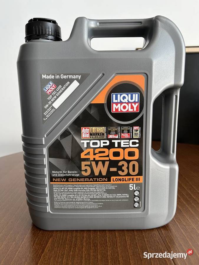 Olej silnikowy Liqui Moly 5W30 Toptec 4200 5l łódzkie Radomsko