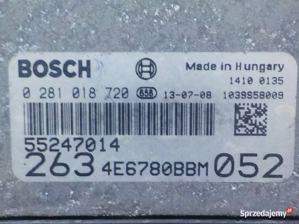 FIAT DOBLO II 16 MJET 13r VAN sterownik komputer mazowieckie Suków