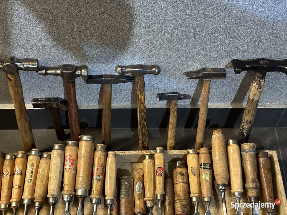 Stare cechowane niemieckie narzędzia stolarskie Siedlce