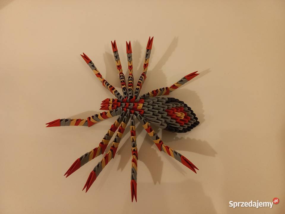 Tarantula pająk origami rękodzieło handmade Puławy sprzedam