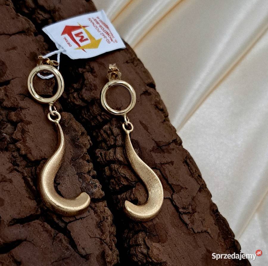 Kolczyki Złote pr585 Długie 45 Z579 Kolczyki Poznań