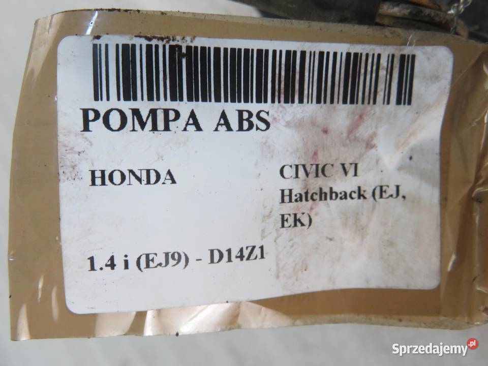 POMPA ABS HONDA CIVIC VI Q003T05777 AC051192111 Układ ABS i ESP małopolskie sprzedam